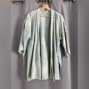 Super cool and unique hand dyed Gi worn as a cute kimono
